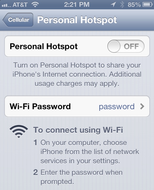 How do you activate tethering on an iPhone?